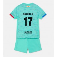 Camiseta Barcelona Marcos Alonso #17 Tercera Equipación Replica 2023-24 para niños mangas cortas (+ Pantalones cortos)